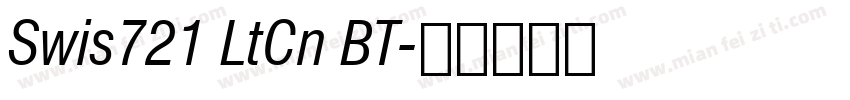 Swis721 LtCn BT字体转换